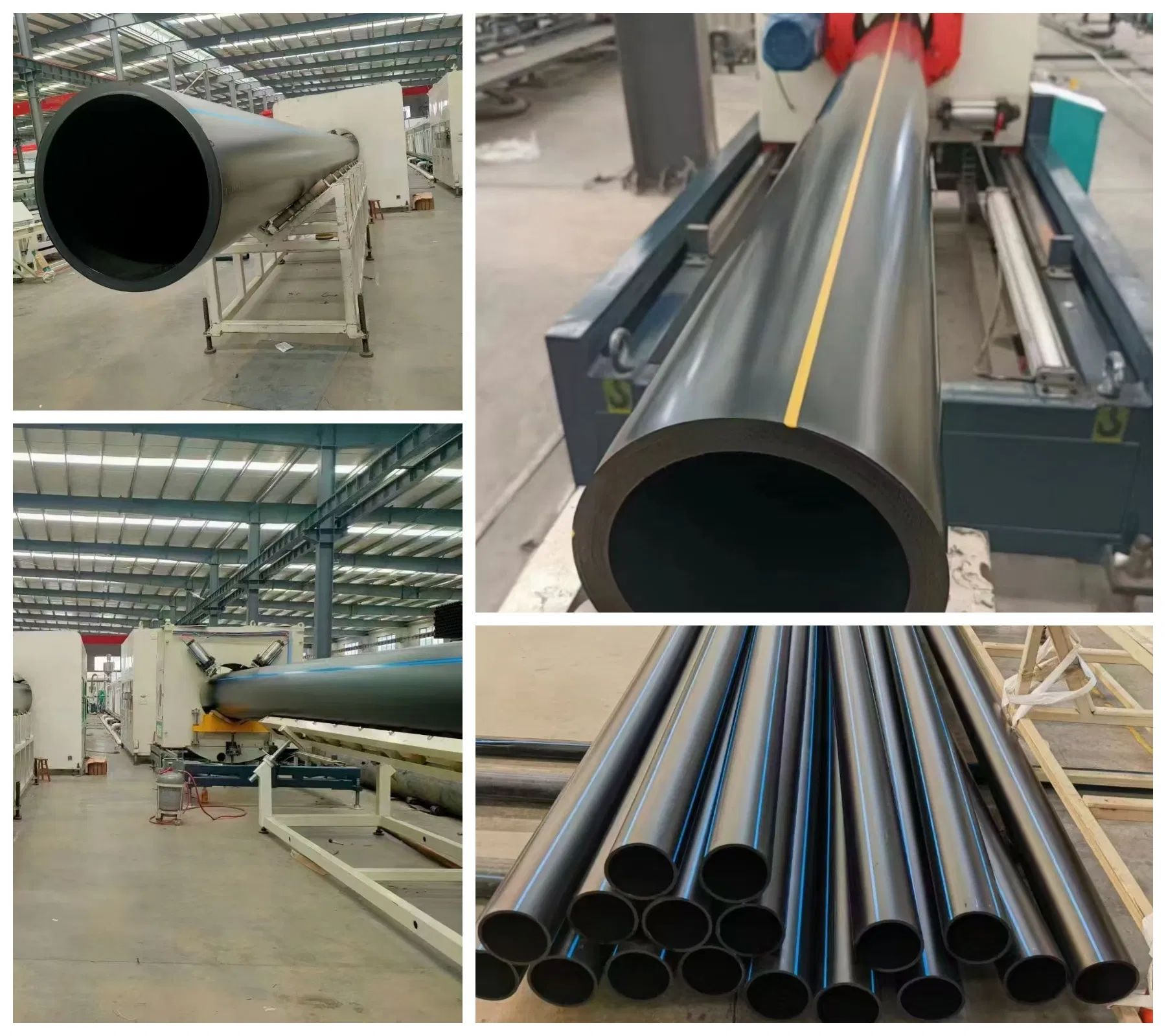 PE100 High Quality HDPE Plastic Pipe Tube for Water Chemical Supply Gas Transportation