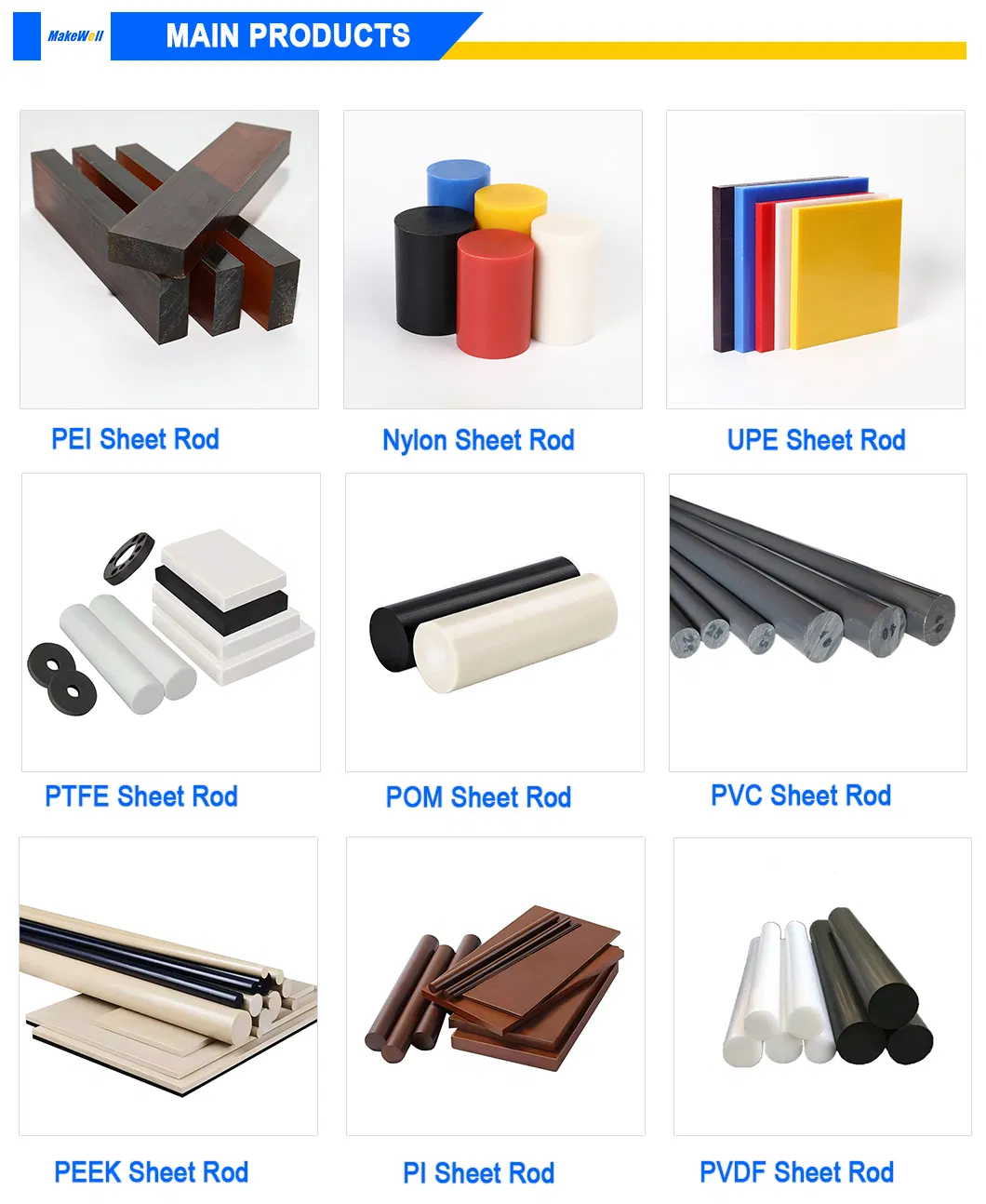 Solid Durable Polypropylene Material PP Sheet Rod Waterproof Heat Resistant Quality Plastic Rods for Water Tanks Custom Cutting