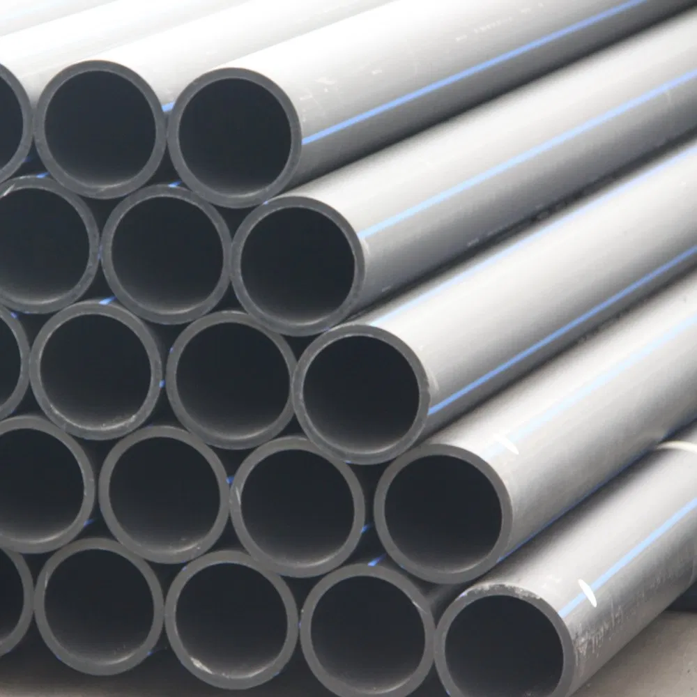 100% PE100 HDPE Polyethylene Pipes for Water Supply From 20mm to 1600mm