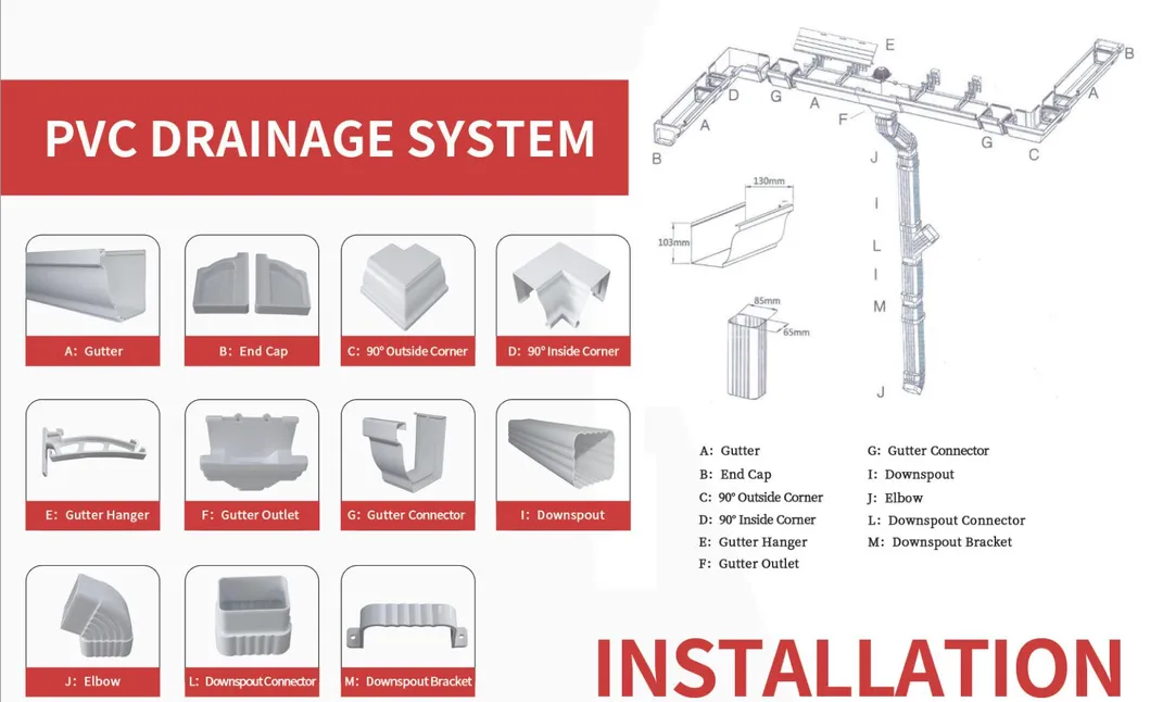 Chinese Factory Building Material PVC Pipe Machine Rain Gutter System