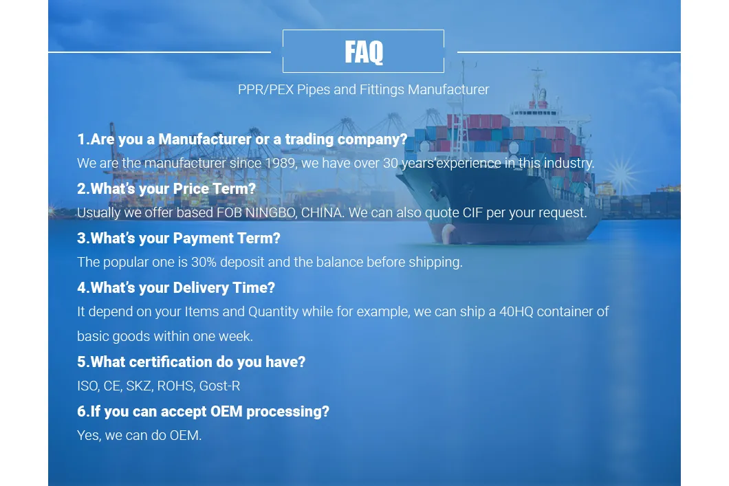 High-Quality Single Layer PPR Pipes for Water Supply