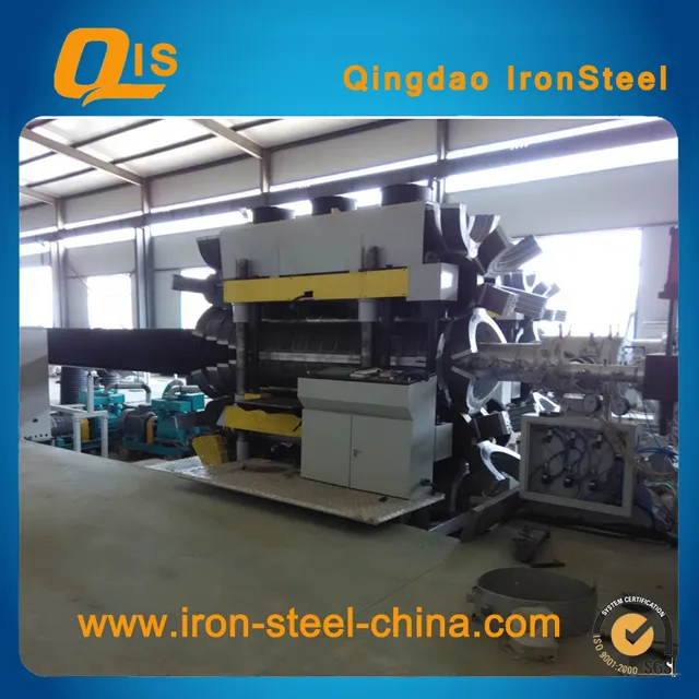 Steel Belt Reinforced HDPE spiral Bellows Pipe