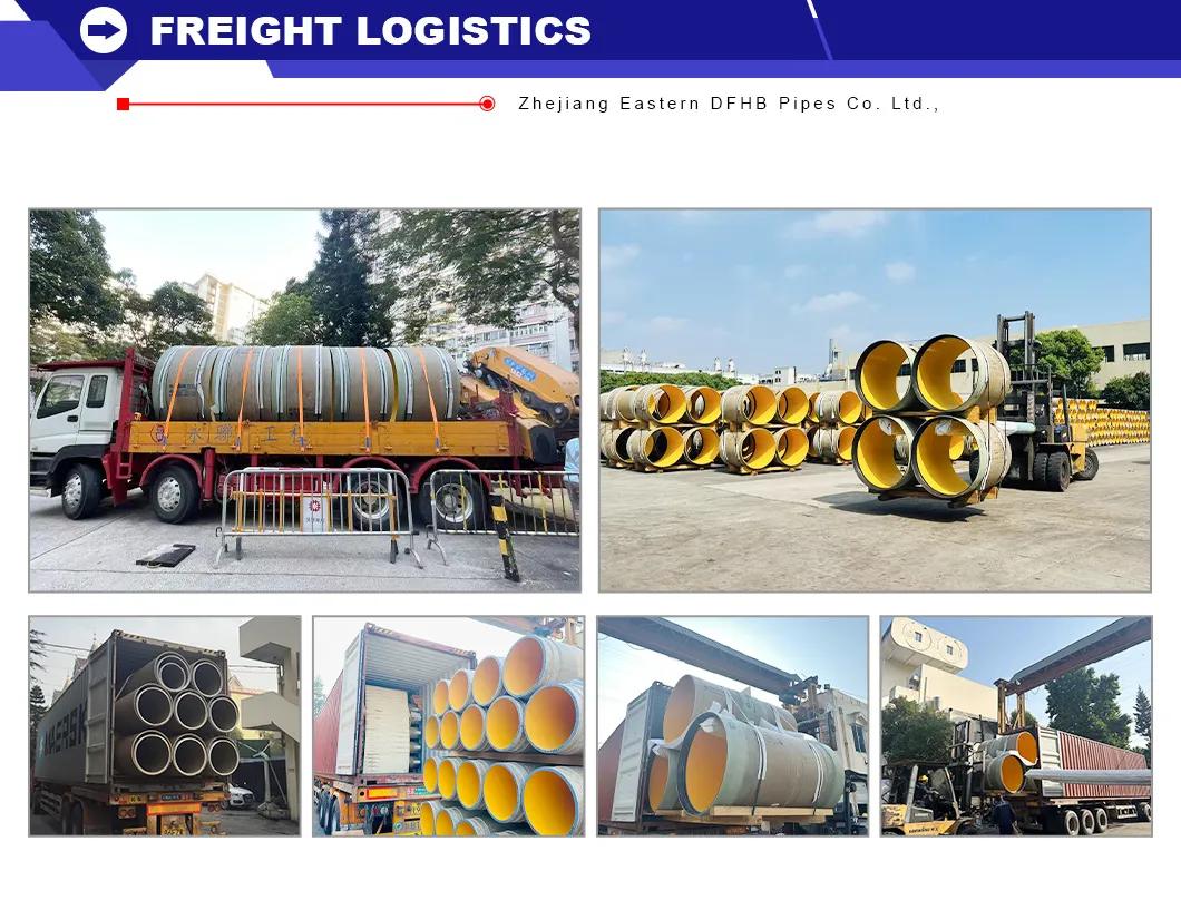 Good Settlement Resistance Cc GRP Pipe for Thermal Power Circulating Water