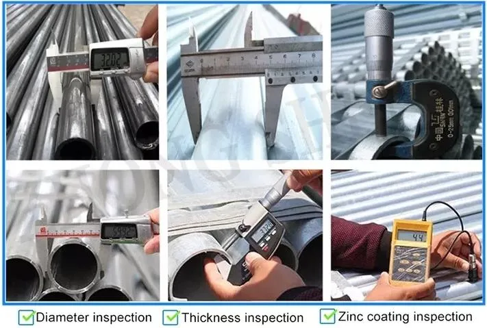 Factory Price 48mm Electrical Seamless Gi Tube Sch 40 Hot Dipped Galvanized Steel Round Pipe