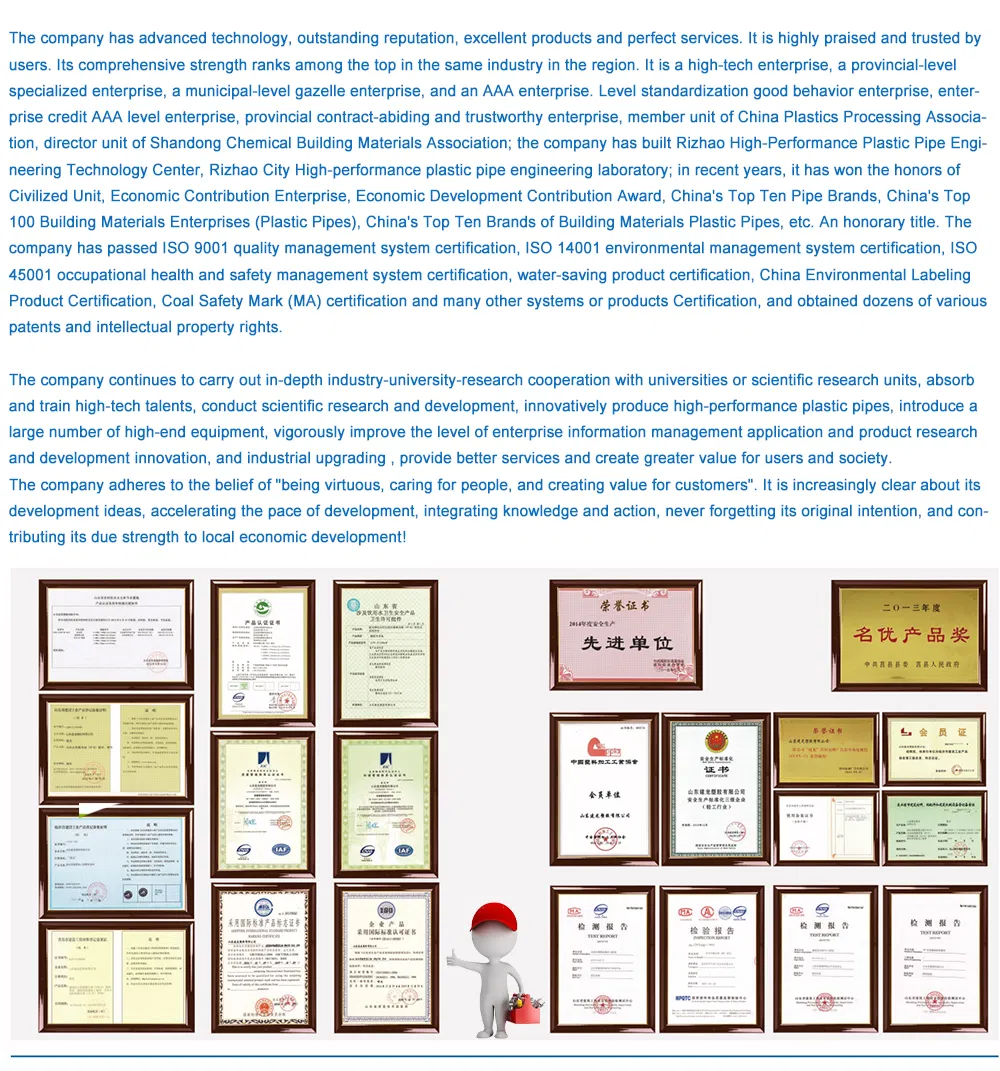 Plastic Products PVC/CPVC/UPVC/HDPE/Mpp/PPR Plastic Pipes and Fittings PPR Hot/Cold Water Pipe with Best Price for Water Supply PPR Pipe