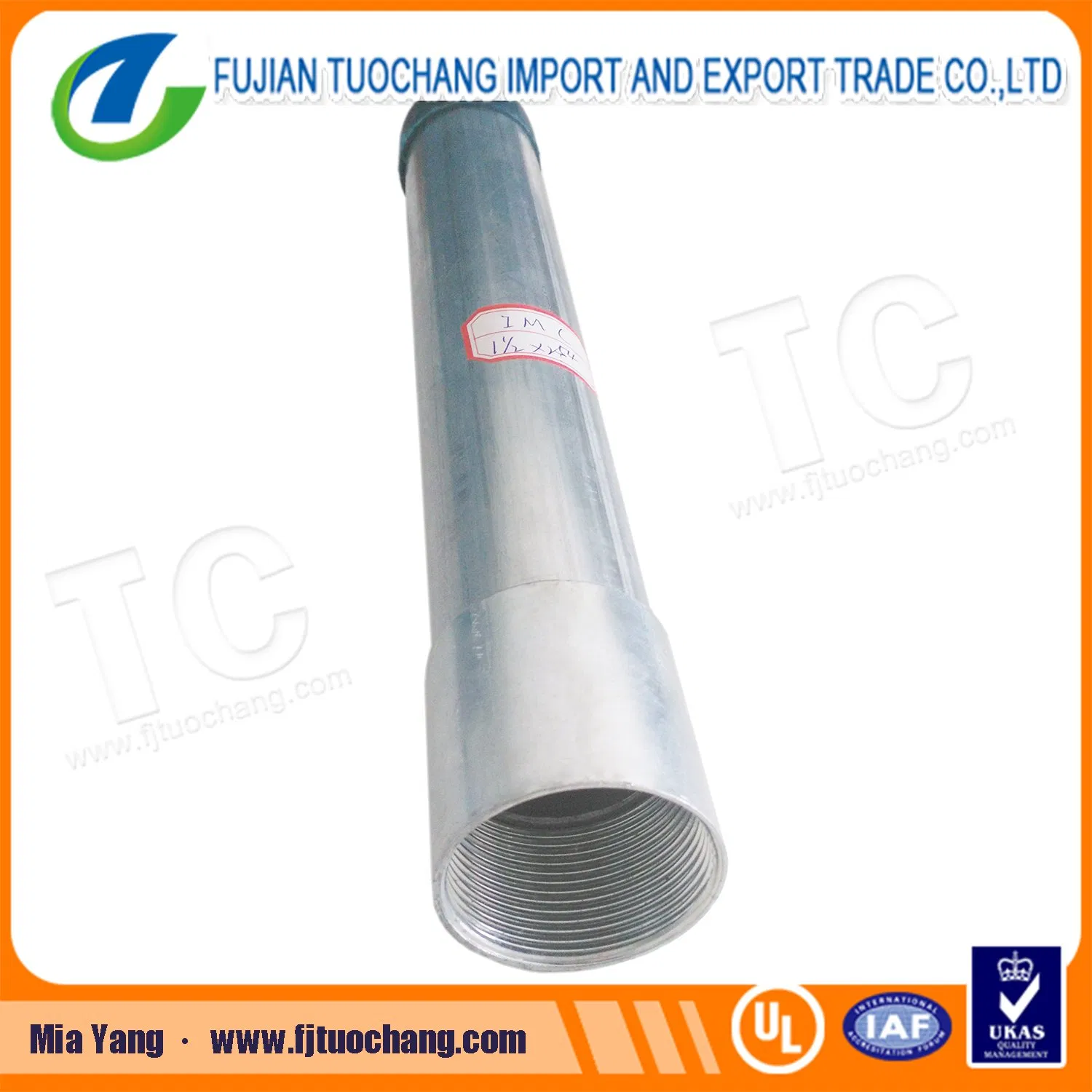 Hot-DIP Galvanized IMC Electrical Steel Conduit