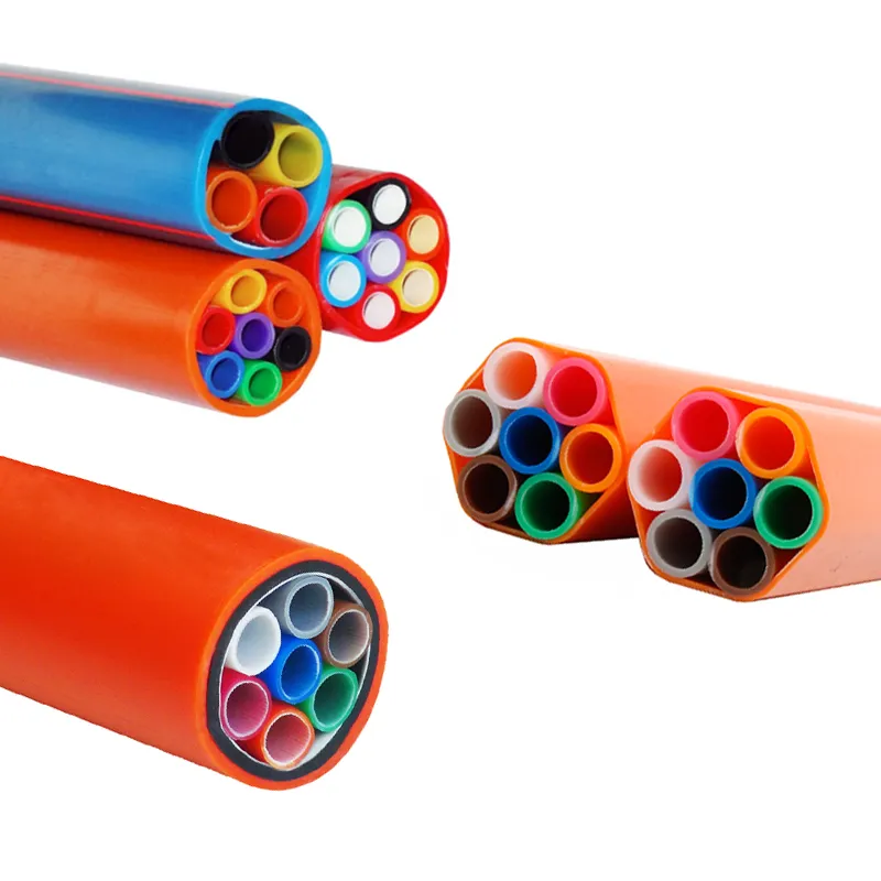Microduct Factory Square Hexagon Triangle Flat Round 4way 7way Microduct Tube