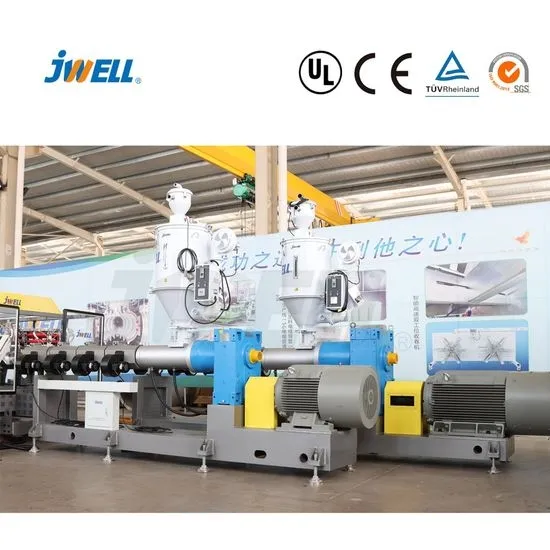 HDPE Horizontal Type Double Wall Corrugated Pipe Making Machine From Jwell Plastic PVC PPR HDPE UPVC