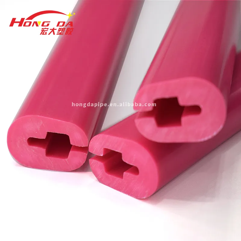Manufacturers Custom Production Rose Red ABS Plastic Extruded Profiles