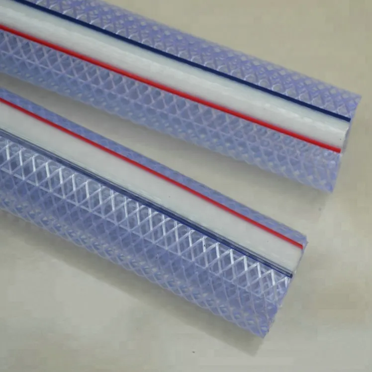 Polyester Braided Reinforced Clear Flex PVC Tubing 1/8 to 3 Inch