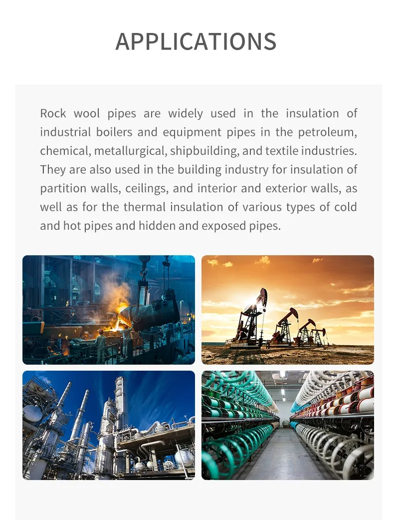 Uetersen High Performance Rockwool Insulation Pipes for Reliable Heat Resistance