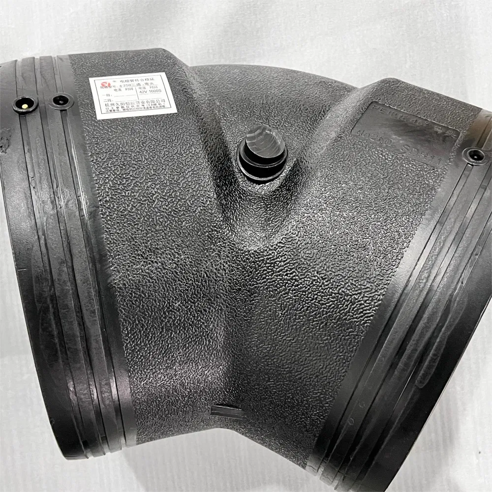 China Manufacturer's 110mm HDPE Electrofusion Elbow Pipe Fittings PVC/Plastic/Nylon Bushing with