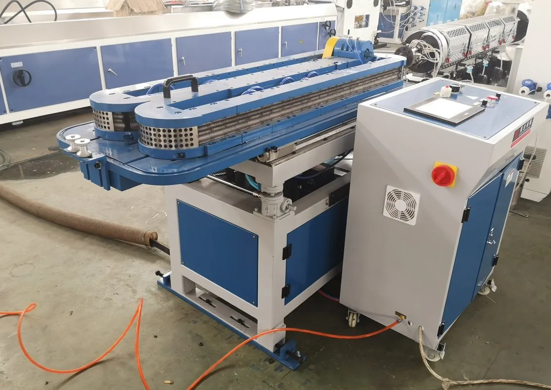 PVC PE PP High Speed Single Wall Corrugated Pipe Machine Electrical Conduit Pipe Making Machine