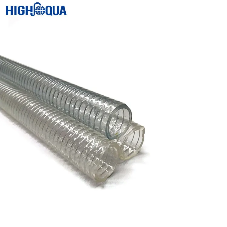 Best Food-Grade Flexible Transparent PVC Spring Wire Hose Pipe