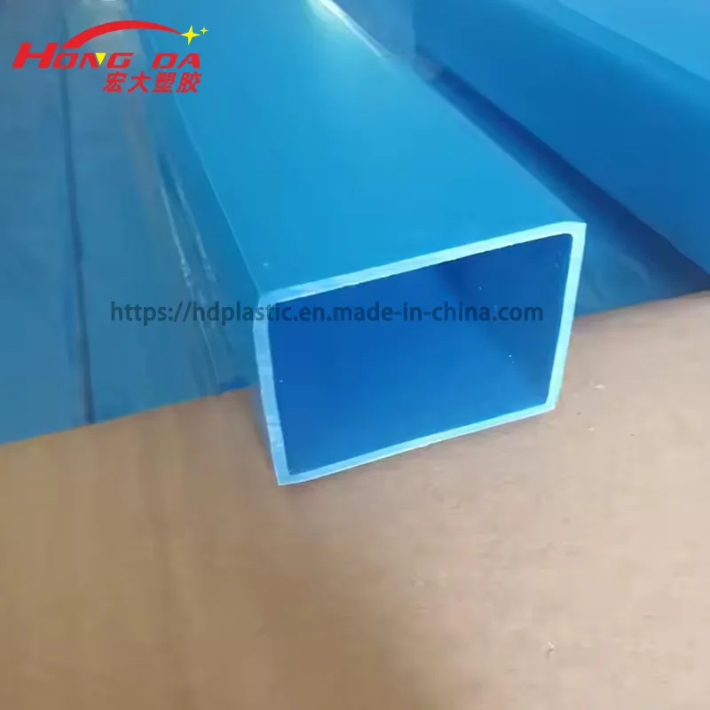 Customized High Temperature and Flame Retardant PVC/ABS/PP/PE Plastic Square Pipe