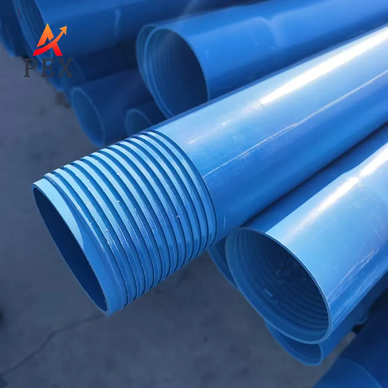 Blue Stripe PVC/UPVC Well Casing Pipe and Residential Wate Screen Pipes Blue Stripe PVC/UPVC Well Casing Pipe and Residential Wate Screen Pipes