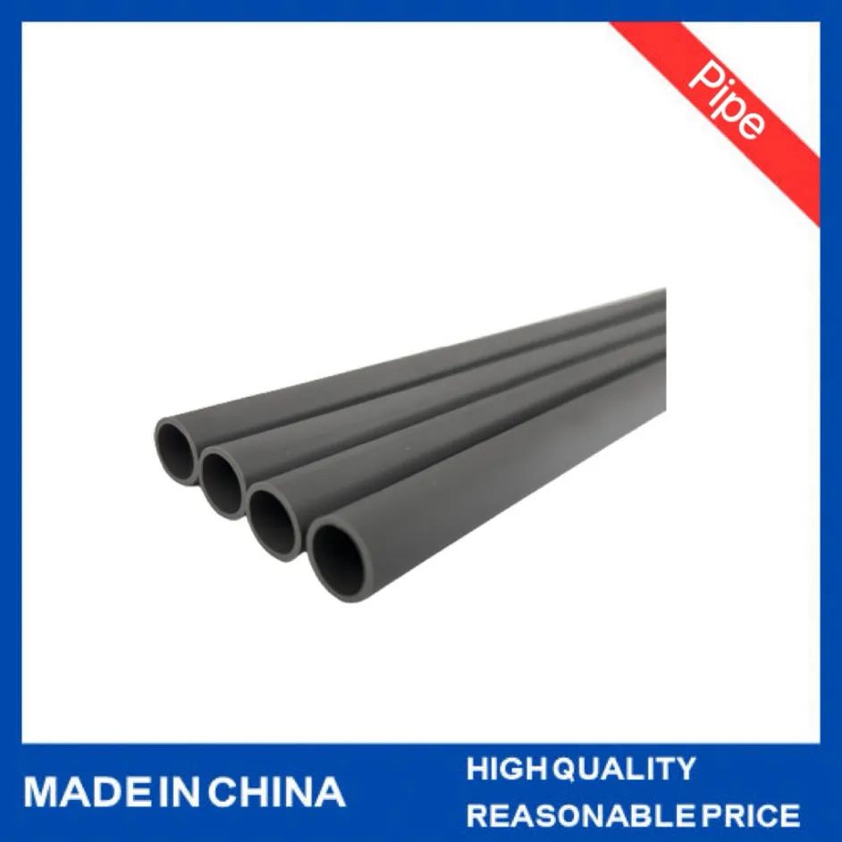 UPVC Thickened Industrial Pipe Dark Grey Anti-Corrosion Resistant Strong Acid and Alkali Water Chemi UPVC Thickened Industrial Pipe Dark Grey Anti-Corrosion Resistant Strong Acid and Alkali Water Chemi
