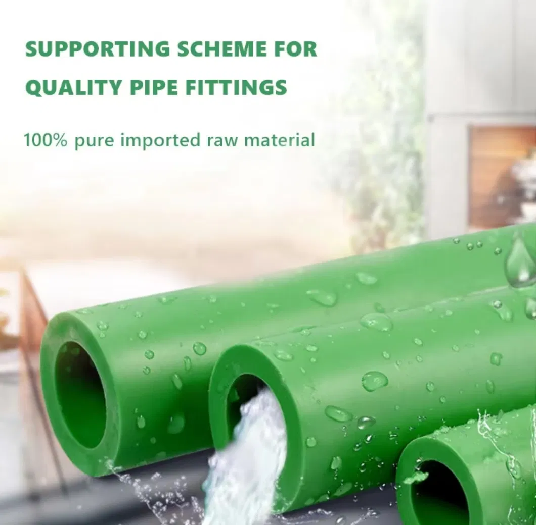 Plastic Products PVC/CPVC/UPVC/HDPE/Mpp/PPR Plastic Pipes and Fittings PPR Hot/Cold Water Pipe with Best Price for Water Supply PPR Pipe