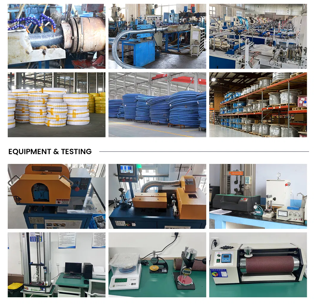 Active-Power Industries Flexible PVC Hose Suppliers Spiral Reinforced Hose China High Temperature Food Grade PVC Steel Wire Reinforced Hose Pipe