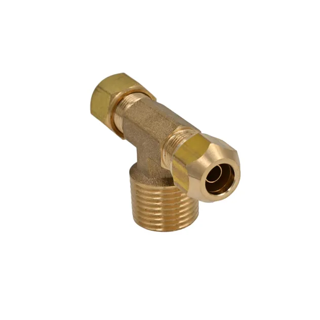 Brass Compression Fitting Elbow Pneumatic Nylon Pipe Fitting