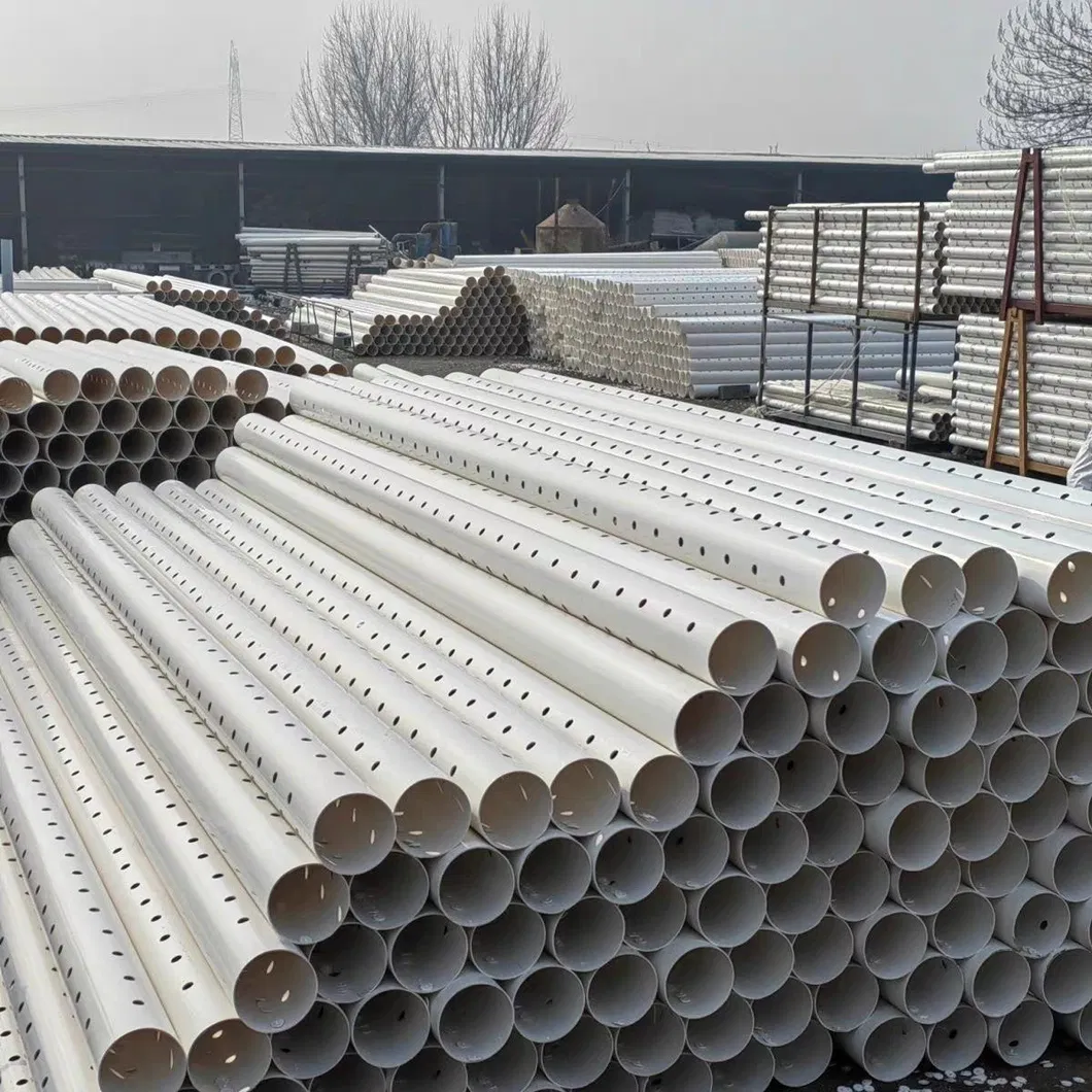 Customized Complete Size PVC Pipe Submersible Pump Porous Plastic Pipe Hole PVC Pipe