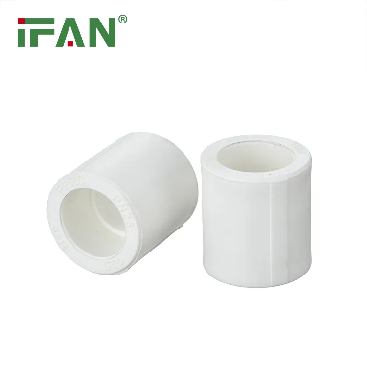 Ifan En 15874 Full Size 20-125mm White Equal Coupling PPR Fitting