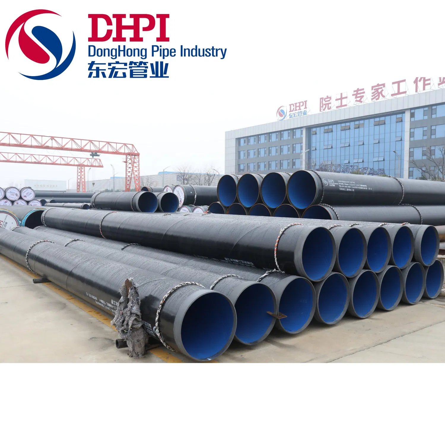 3PE 3PP 3lpe Epoxy Coated Steel Pipe SSAW Tube API5l Anti-Corrosion Steel Pipe