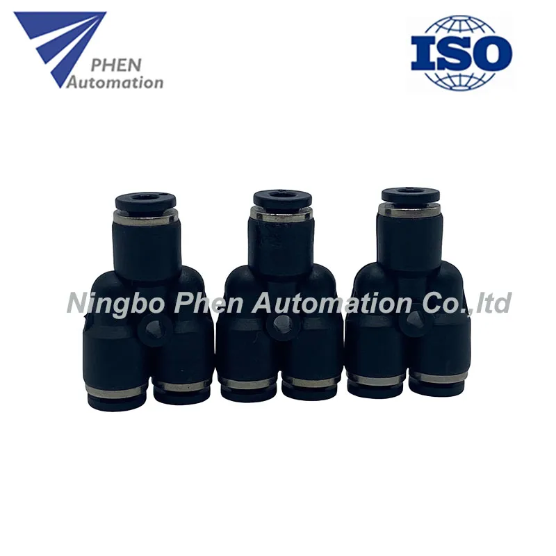 Phen PY Air Hose Connector Pipe Push-in Stainless Steel Material Pneumatic Tube Fittings