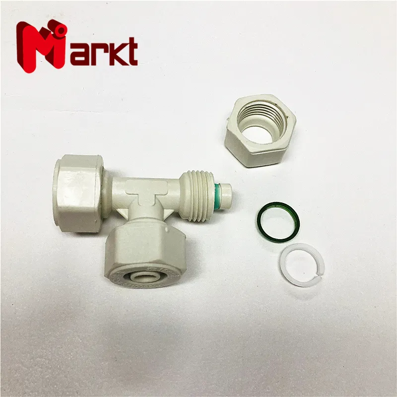 Nylon PA Fittings 3way Tee Pipe Connect for Pex Pipe