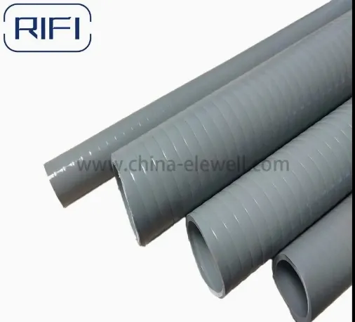 1/2 Inch Grey Non-Metallic PVC Liquid Tight Flexible Conduit Electrical Corrugated Pipe