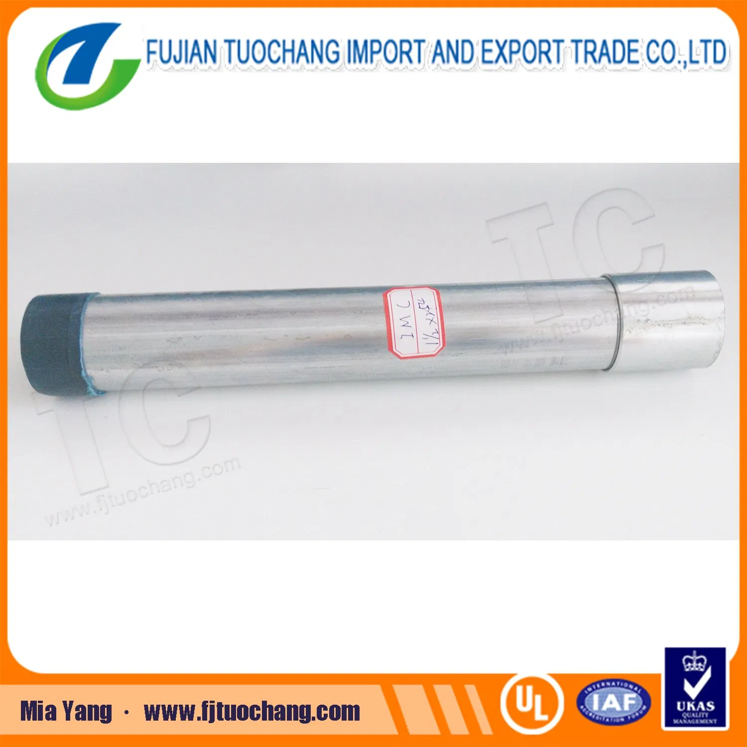 UL ANSI C80.6 Hot DIP Galvanized IMC Conduit