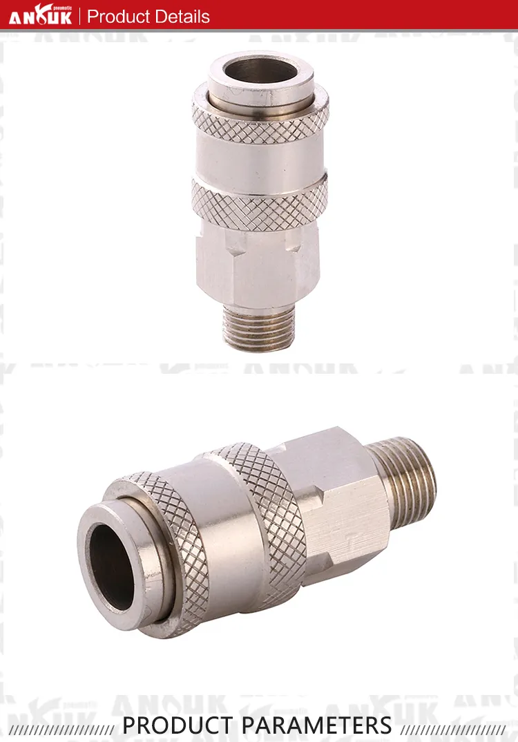 Sm Fittings European Pneumatic Quick Connect Coupler High-Quality Stock Available