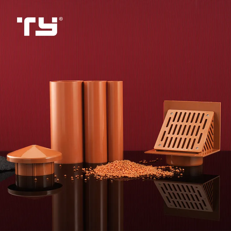 Tianyan Standard GB/T 5836.2 Socket Vent Cowl of PVC-U Plastic Drainage Pipe Fittings with OEM