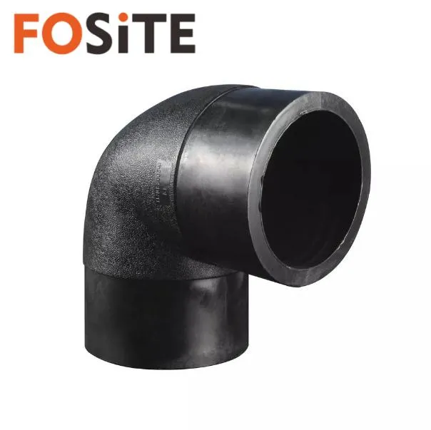 Fosite Factory Wholesale HDPE 90 Degree Elbow Bend Fittings PE Pipe Fitting