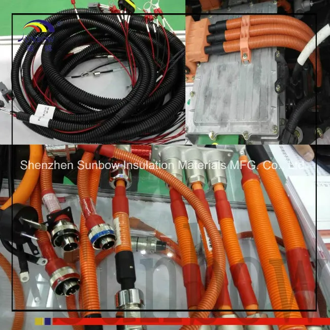 PP PA PE Flexible Corrugated Pipe for Wire Harness