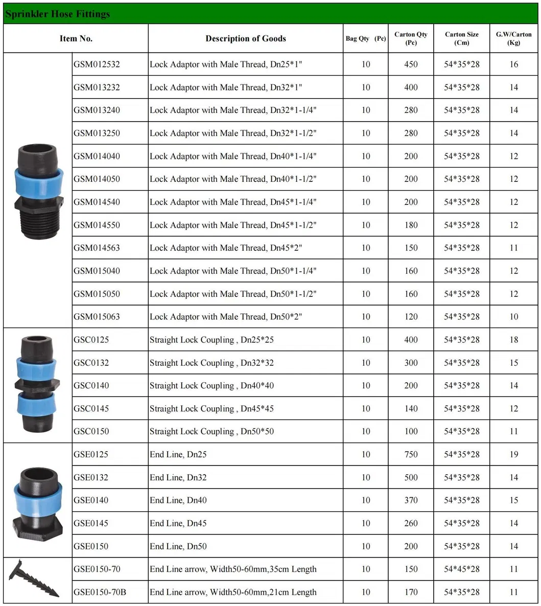 Watering Good Quality Practical Material Drip Irrigation Pipe Fitting