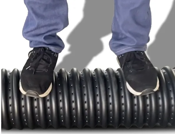 100 mm 145mm Plastic Yellow Single Wall HDPE Corrugated Perforated Drain Pipe 4" Perforated Price List