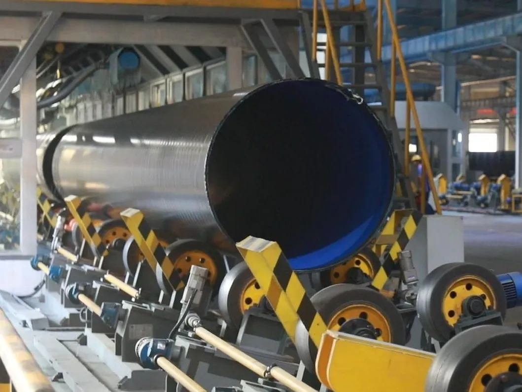 Flexible Socket Connection Steel Pipeline with Outer PE Surface