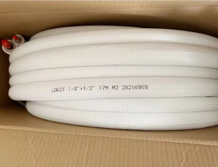 3/8 PE Insulation Copper Pipe for HVAC Single Pipe Air Conditioning PVC Insulated Copper Tube
