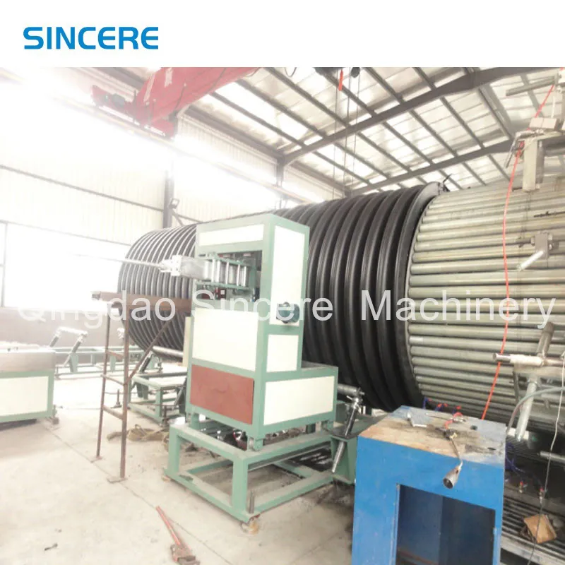 HDPE Inner Rib Enhanced Corrugated Pipe Production Line, Double-Walled Spiral Machine