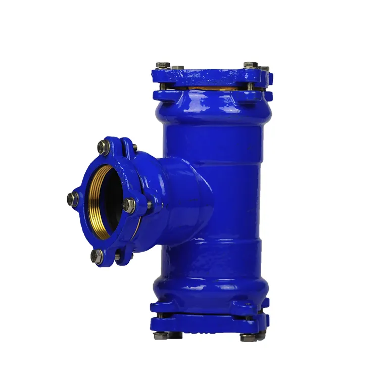 Pipeline Product Factory ISO2531/En545/En598 Fbe Coated Dci Ductile Iron Pipe Fitting for PE Pipe