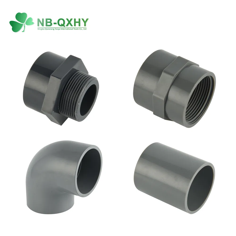 Nbqx Pn10 Pn16 DIN Standard Plastic Pressure PVC UPVC Plumbing Pipe Fitting for Water Supply and Irr