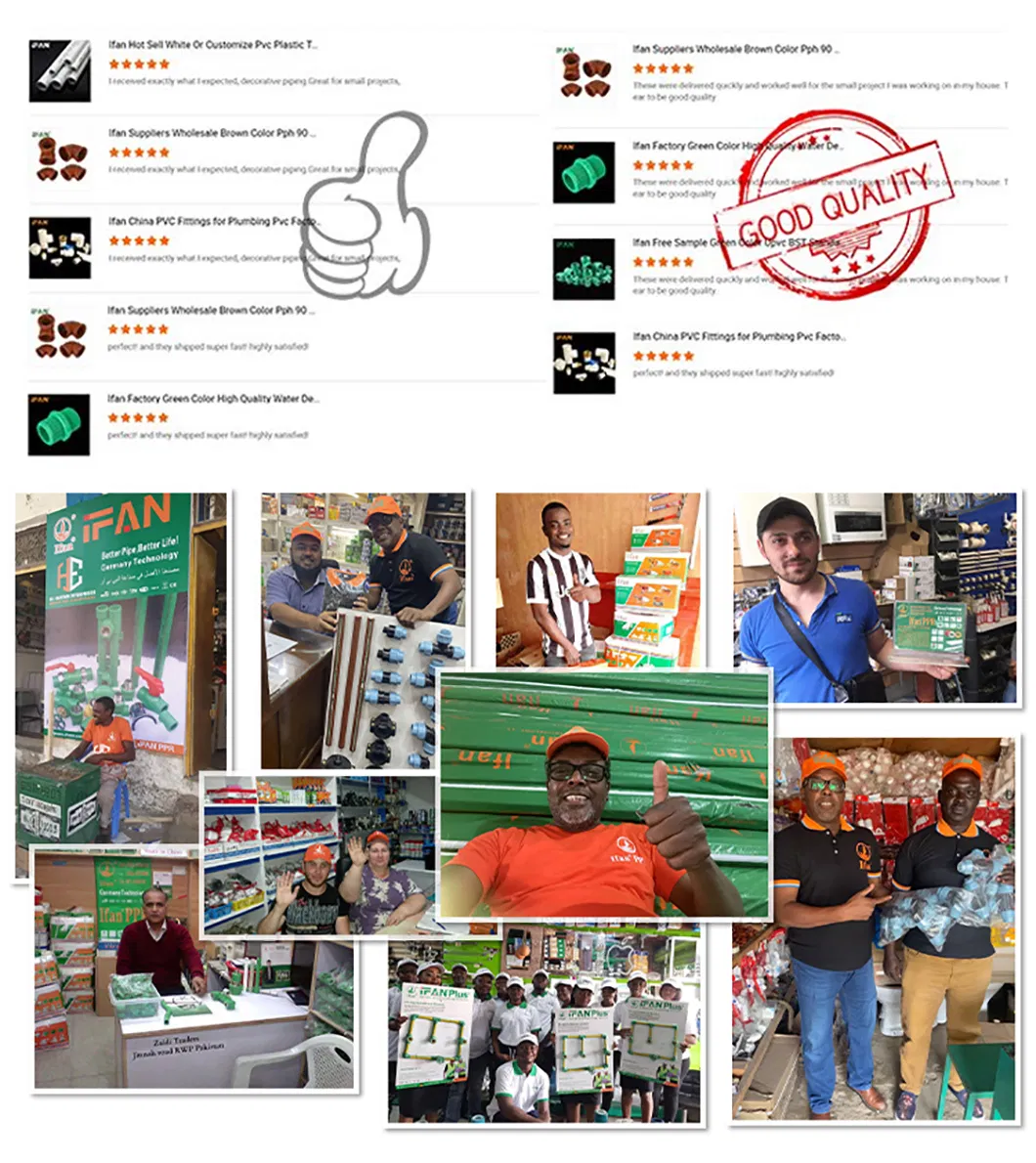 Ifan High Pressure 1/2'-2' Pph Pipe Hot Cold Water Supply Plumbing Plastic Pph Water Pipe