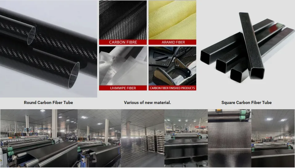 Size 22mm 30mm Wholesale Carbon Fiber Square Tube, Rectangle Tubes