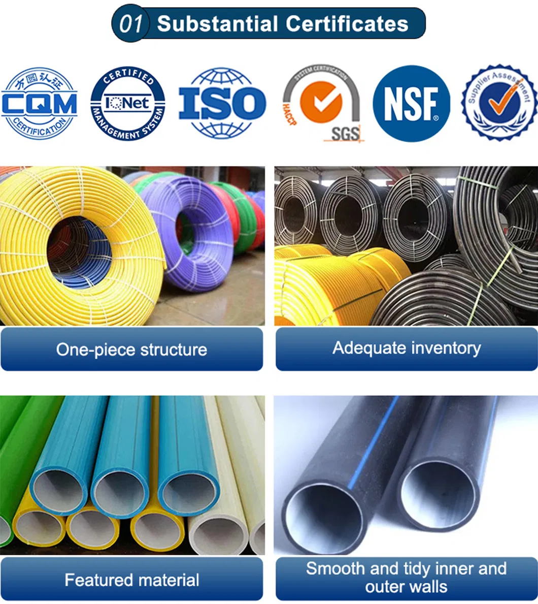 Polyethylene Silicon Core Tube HDPE Fiber Optic Tube Color Plastic Tube