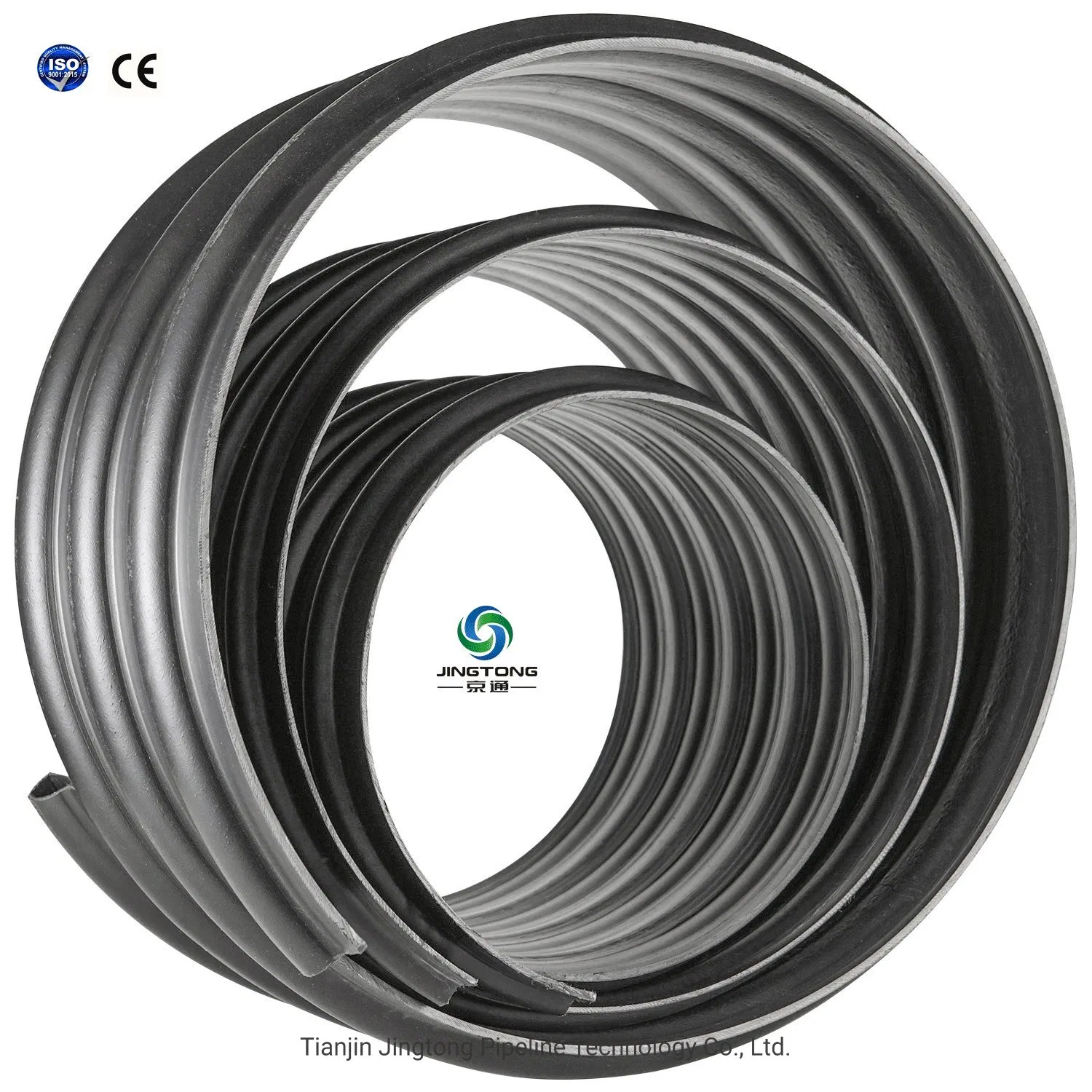 Sn8 - Sn16 PE Pipe Reinforced with Steel Belt for Drainage / Rain Water