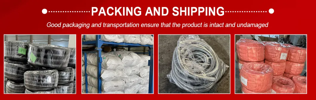 Space Saving Chemical-Resistant Flexible Pipe Flame-Retardant Metal Steel Marine Cable Corrugated Conduit