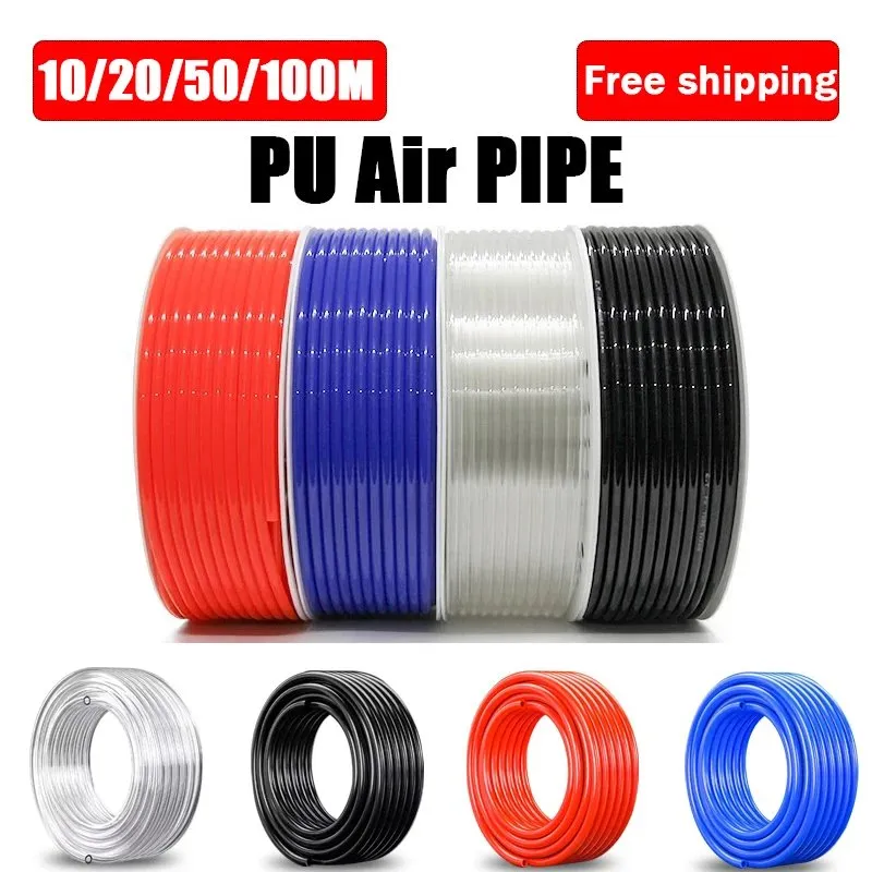 PU PE PTFE Braided Pneumatic Hose 6mm 8mm 10mm High Pressure Tubing for CNC Tools and Industrial Air