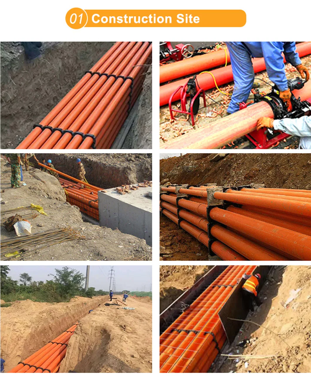 Resilient Mpp Power Cable Pipe for Electrical Use