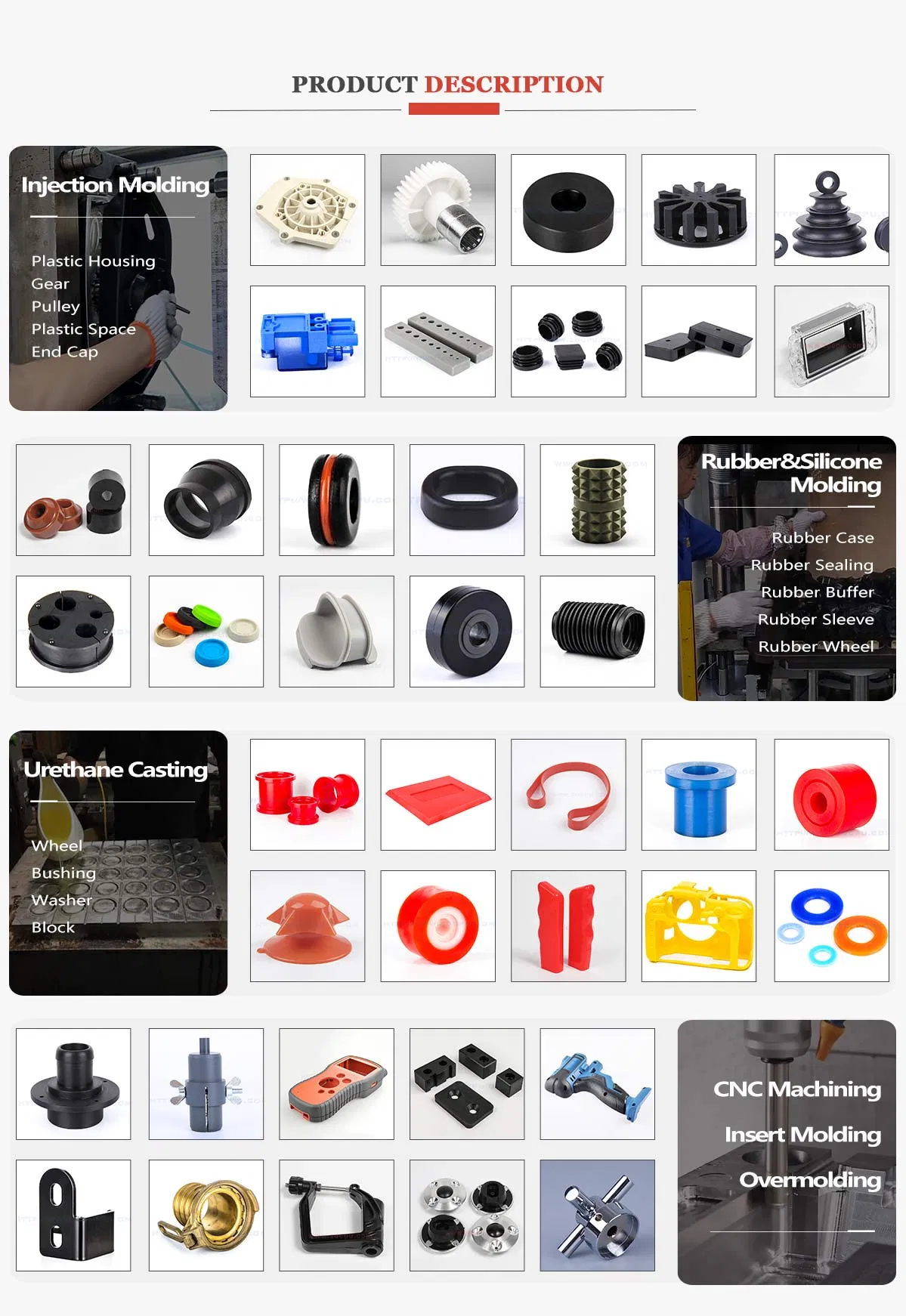 Injection Molding Manufacturer Custom White Rubber Silicone Plastic Screw Hole Sealing Plugs with Certificate